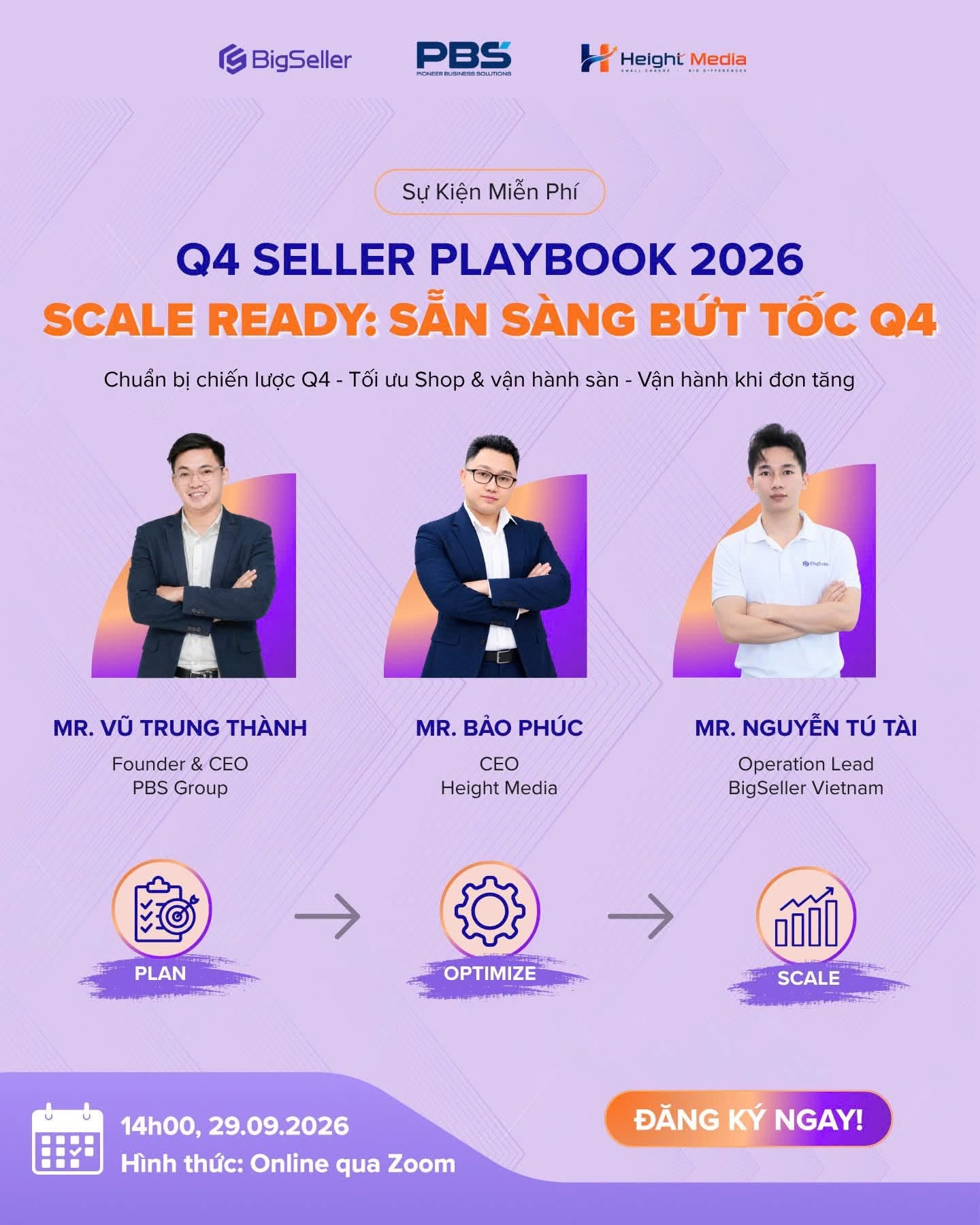 CEO Bảo Phúc tham gia Q4 Seller Playbook 2026 cùng PBS và BigSeller