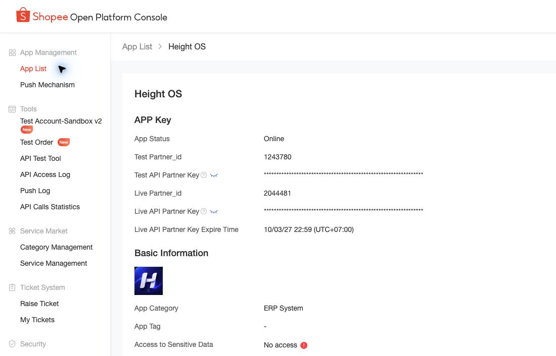 Height OS chính thức kết nối dữ liệu Shopee qua Open Platform
