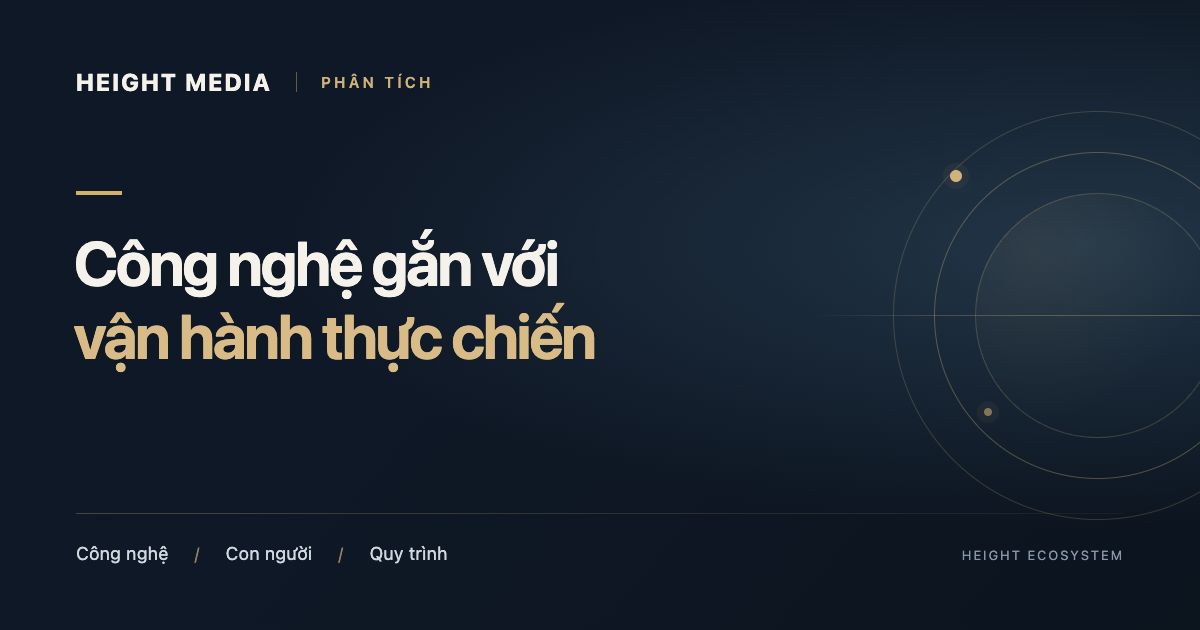 Height Media: tiên phong từ công nghệ đến vận hành thương mại thực chiến